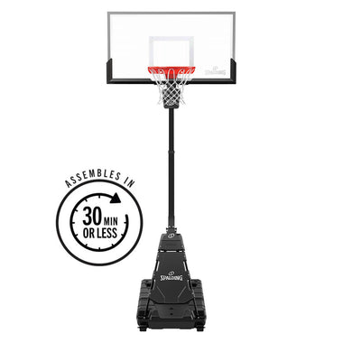 Momentous EZ Assembly 54 Inch Clear View Portable Basketball System