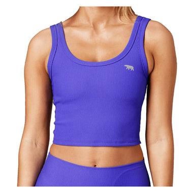 Women's Scoop It Up Mid Support Ribbed Crop Tank