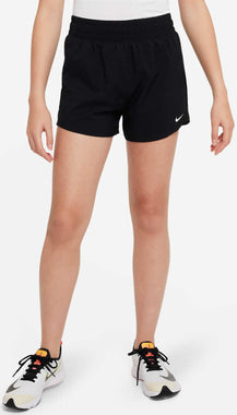 One Big Kid's Girls Dri-Fit High-Waisted Woven Training Shorts