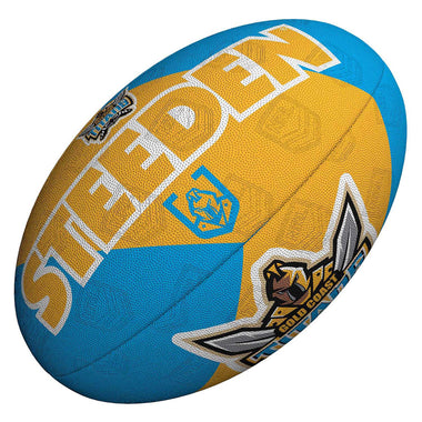 NRL Gold Coast Titans Supporter Rugby Ball (Size 5)
