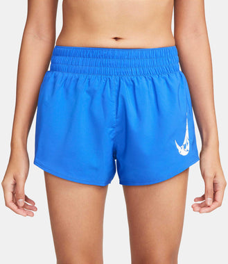 Women's One Swoosh Running Mid-Rise Brief-Lined Shorts