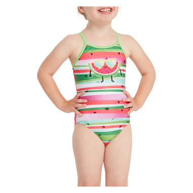 Girl's Melon Smile TexBack One Piece Swimsuit