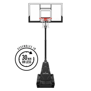 Momentous EZ Assembly 54 Inch Acrylic Portable Basketball System