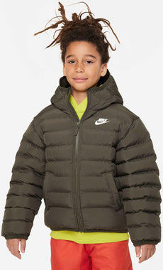 Sportswear Lightweight Synthetic Fill Big Kid's Loose Hooded Jacket