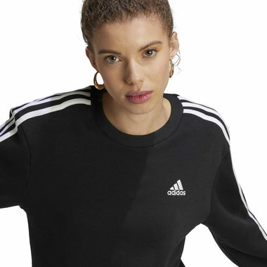 Women's Essentials 3-Stripes Fleece Sweatshirt