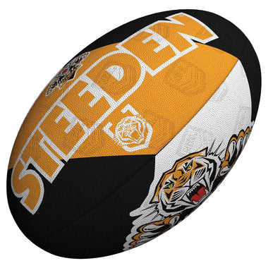 NRL West Tigers Supporter Rugby Ball (Size 5)
