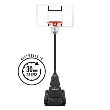 Momentous EZ Assembly 50 Inch Acrylic Portable Basketball System