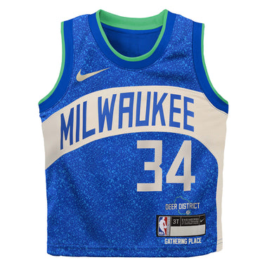 Junior's NBA Milwaukee Bucks Giannis Antetokounmpo 2023/24 City Edition Swingman Jersey