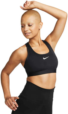 Puma Training high support zip front sports bra in black