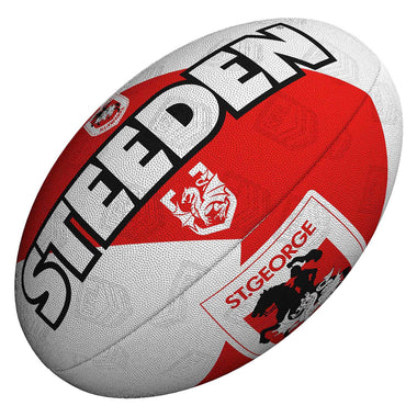 NRL St George Illawarra Dragons Supporter Rugby Ball (11 Inch)